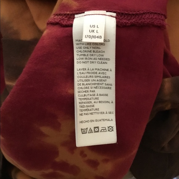 Free People We the Free Be Free tie dye shirts EUC - Picture 7 of 7